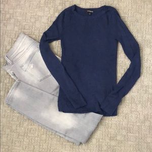 Express fitted royal blue sweater